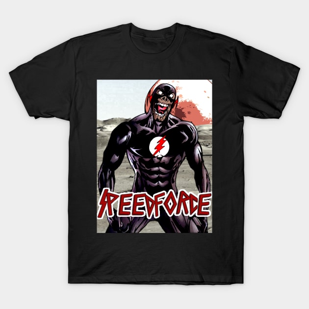 Black Flash Mars Slayer Font T-Shirt by danygammerx